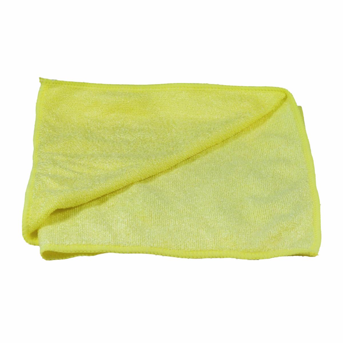 Mikrofasertuch Sensation/Professional, 40 x 40 cm, 300 g/m², Frotteestruktur | gelb formstabil, bei 95°C waschbar